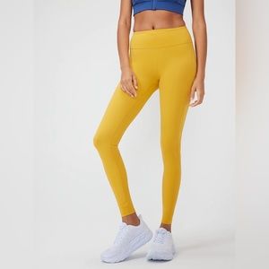 NWT Outdoor Voices yellow/cider leggings